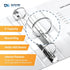 Mini View 3 Ring Binder, Heavy-Duty Round-Ring Binder, 5.5" x 8.5", White...