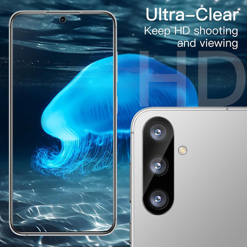 JETech Screen Protector for Samsung Galaxy S24 6.2-Inch with Camera Lens Protector, Tempered Glass Film, Fingerprint ID Compatible, HD Clear, 2-Pa...
