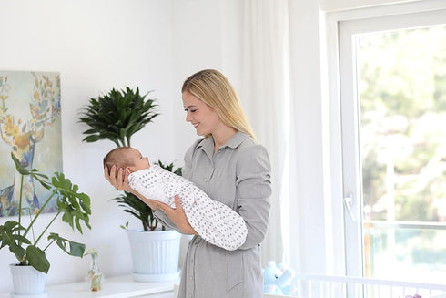 BaeBae Goods Swaddle Blanket, Adjustable Infant Baby Swaddling Wrap Set of 4, Baby Swaddling Wrap Blankets for Boys and Girls Made in Soft Cotton ...