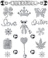 Rhinestone Bling Decoration Charms, Diamond Trend Designer Luxury Cute Jewelry Shoe Accessories for Women Girl Gifts(Silver)...