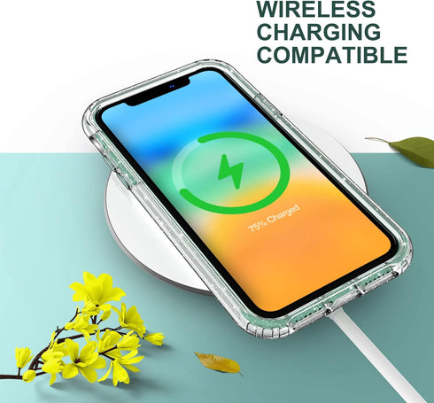 ULAK Compatible with iPhone 11 Case Glitter, Heavy Duty Dual Layer Shockproof Women Girl Sparkle Bling Transparent Protective Phone Cover for iPho...