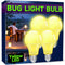 Yellow LED Bug Light Bulbs, A19 Outdoor Yellow Bug Light Bulb, 9W Equivalent 60W, Yellow Bug Light Bulbs for Outside, E26 Base for Porch, Holiday ...