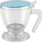 BonJour Coffee and Tea BPA-Free Plastic Smart Brewer, 19.5-Ounce, Blue Chevron,Aqua...