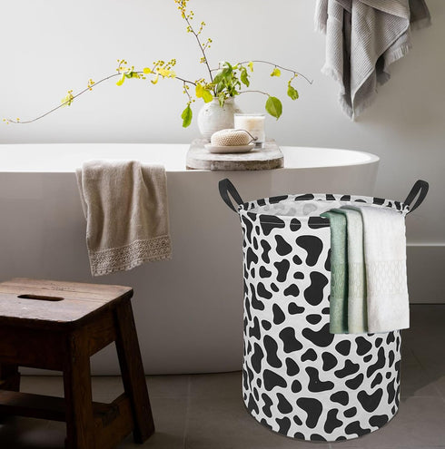 Laundry Hamper Toys Box Storage Bins Canvas Waterproof Collapsible Clothes Organizer Basket with Handle Freestanding Large Cute Light Weight for H...