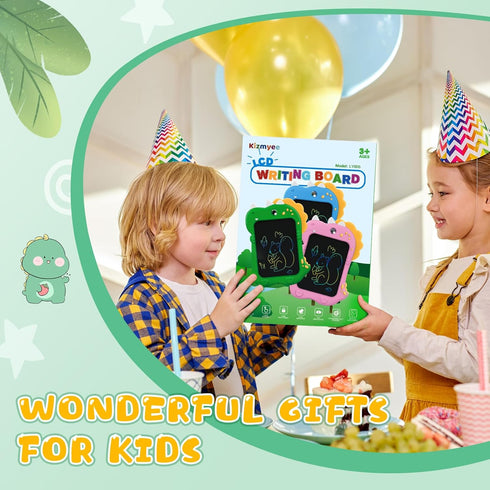 Kizmyee LCD Writing Tablet Kids,Toddler Toys for 3 4 5 6 Year Old Boys Girls Gifts, 8.5inch Kids Toys Doodle Board, Dinosaur Toys Drawing Pad for ...