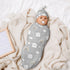 Elephant Grey Rainbow Baby Newborn Swaddling Blanket with Beanie Hat Set, Baby Stuff Newborn Receiving Blanket for Baby Boy Girl Swaddles Wrap for...