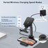 Wireless Charger, 2 in 1 Dual Wireless Charging Stand, Adjustable Phone Holder for Desk 10W Qi Fast Charger Compatible with iPhone 14/13/12/11/Pro...