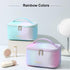 KITENROM Makeup Bag Preppy Cosmetic Bag Small for Women Toiletry Bags Pouch Organizer Rainbow Gradient Green...