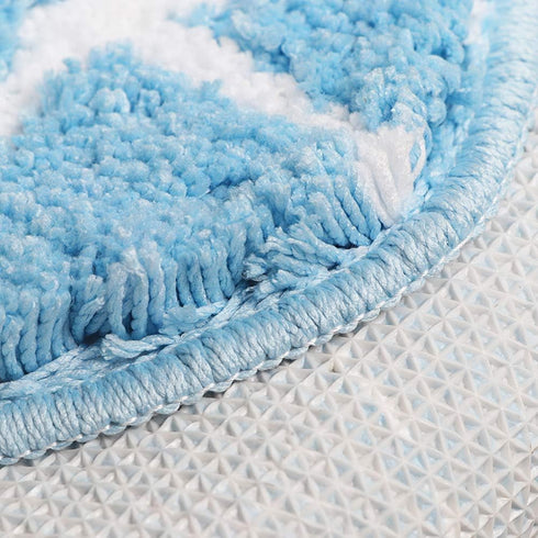 Cute Doormat for Kids - Microfiber Absorbent Bathroom Mats - Front Door Mat Carpet Floor Rug, Leaf Shape 19.7" x 37.4"...