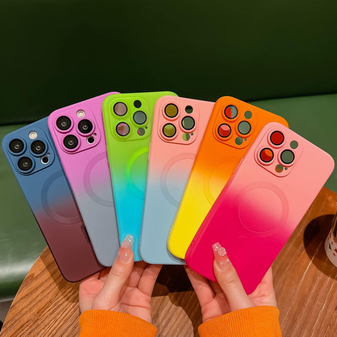 Ownest Compatible for iPhone 15 Pro Max Case with Magnetic Fitting for Magsafe Case Luxury Cute Soft Liquid Silicone Shockproof Full Camera Protec...