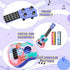 Kids Guitar 10" Musical Toy Guitar, Classical Mini Toddler Ukulele with 2 Extra Harmonica 16 Holes and 2 Guitar pick (Dinosaur)...