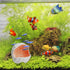 AnRui Cute Aquarium Decorations Ceramic Conch Shell-Shaped House Thematic Betta Fish Tank Accessory Decor Ornament Hideout Cave for Fish Playing o...
