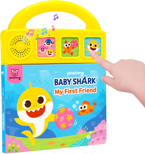 Baby Shark My First Friend 3 Button Sound Book with Handle, Children's Sound Books, Interactive Learning Books for Toddlers, Learning & Education ...