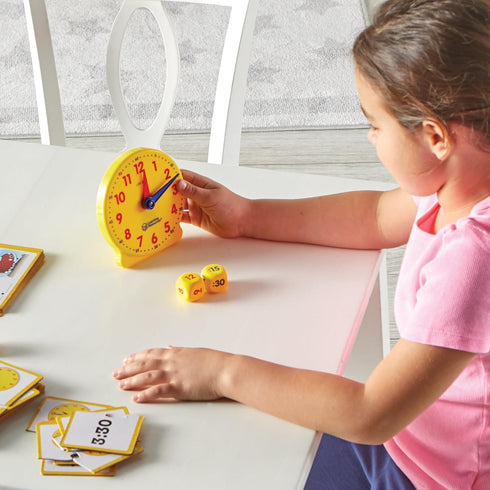 Learning Resources Time Activity Set - 41 Pieces, Ages 5+,Clock for Teaching Time, Telling Time, Homeschool Supplies, Montessori Clock...