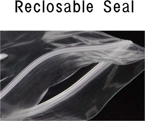 Long Jewelry Bags 2 x 6" 100pcs Poly Zip Seal Storage Bags Clear Necklace Bags with Hang Hole 2 Mil for Candy Gifts Favors Pen Key Chain...