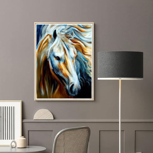 Diymood Painting Acrylic Paint by Number Kits for Students Beginner, DIY Oil Painting Horse Oil Painting Drawing Wall Home Decor 16x20inch...