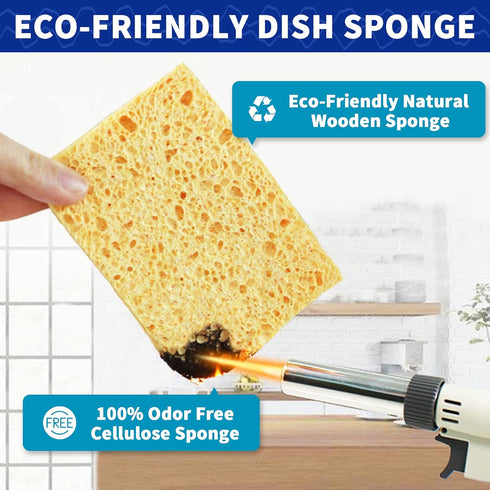CELOX 24 Pack Large Sponges for Kitchen, Handy Sponges for Dishes, Eco Friendly Cellulose Dish Sponge Bulk, Super Absorbent Cleaning Sponges, DIY ...
