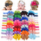 jollybows 40pcs Baby Girls Grosgrain Ribbon Hair Bows Headbands 3" Hair Band Hair Accessories for Infants Newborn Toddler...