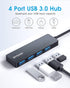 BYEASY USB Hub, 4 Port USB 3.0 Hub, Ultra Slim Portable Data Hub Applicable for iMac Pro, MacBook Air, Mac Mini/Pro, Surface Pro, Notebook PC, Lap...