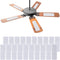 20 Pcs Ceiling Fan Blade Filters Ceiling Fan Air Filters Fan Air Purifier Pads Coconut Carbon Ceiling Fan Air Filter for Home, Dirt, Smoke (White)...