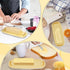 Butter Dish with Lid and Knife, Covered Butter Holder for Refrigerator, Kitchen Butter Tray Easy Scoop, Silicone Sealing Countertop Butter Keeper ...
