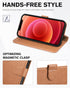 TUCCH Wallet Case for iPhone 12 Pro Max 5G, Magnetic PU Leather Stand Flip Folio Phone Cover with TPU Protective Inner Shell, RFID Blocking Card S...