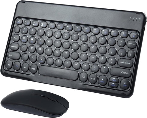 Bluetooth Keyboard and Mouse Combo,Rechargeable keyboard mouse combo,Ultra-Slim Portable Compact Wireless Mouse Keyboard Set for iPad/iPad Pro/iPa...