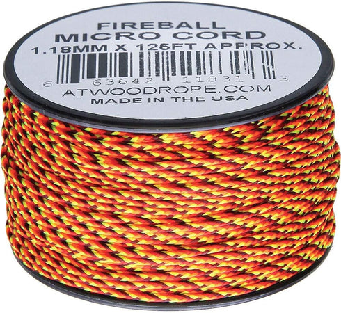Atwood Rope MFG Micro Cord 125ft Fireball...