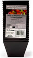 Lillian Tablesettings Plastic 8 oz | Black Rectangles Servingware | Pack of 20 Party Bowls, 3.5 x 3.5 x 7.5 inches...