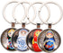 4pcs Russian Pendant Year Keychains Key Chinese Decorative for Ring Bag New Charms Tote Matryoshka Stacking Decoration Purse Keyrings Dolls Metal ...