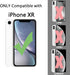 TENOC Phone Case Compatible with iPhone XR, Clear Case Non-Yellowing Protective Bumper Hard Back Cover for 6.1 Inch...