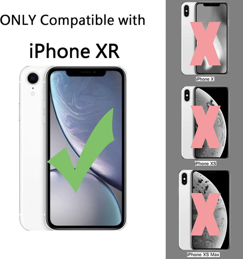 TENOC Phone Case Compatible with iPhone XR, Clear Case Shockproof Protective Bumper Slim Cover for 6.1 Inch...