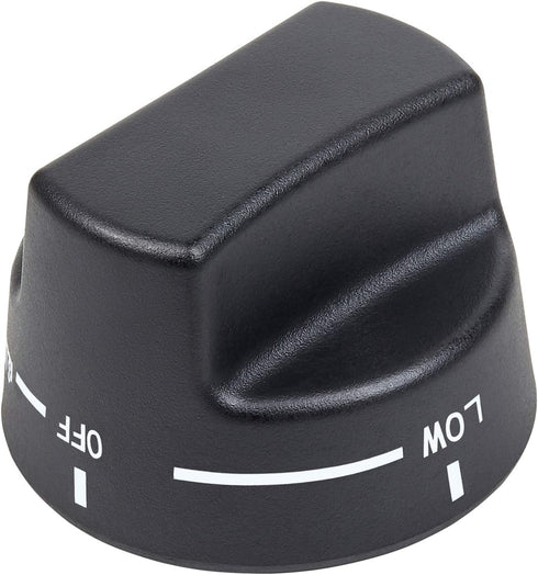 Reyhoar PA010034 Black Top Burner Range Knob Replacement for Viking Ranges VGIC305-4BSS VGIC485-6GSS Replaces PA010034, VKNPA010034