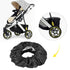 4Pcs Baby Stroller Wheel Cover, Kid Baby Dustproof Wheelchair Protector Pushchair Wheel Cover Stroller Accessory(Small (4pcs))...