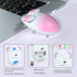 UBOTIE Bluetooth Wireless Optical Mouse, Portable Wireress Bluetooth and USB Nano Connection Cute Rat Shape Colorful Gift Computer Mouse for Lapto...