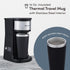 Elite Gourmet EHC112 Personal Single-Serve Compact Coffee Maker Brewer Includes 14Oz. Stainless Steel Interior Thermal Travel Mug, Compatible with...