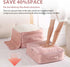 Ultra Space Saving Self Compression Organizer, Heavy Duty Moving Bags, Storage Tote for Space Saving, Self Compression Moving Organizer Bag for Co...