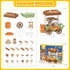 Kitchen Toy Foods Set for Kids, Pretend Play Bakery Shop Toy Shopping Cart with Accessories & Light, Educational Interactive Store Trolley Toy for...