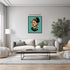 Posterizer 1 pcs-fishes and a vintage woman collage-Art for Animal Lovers-Retro Art-Gift for Art Lovers- UNFRAMED Wall Art...