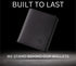 Stealth Mode Large Mens Bifold Wallet with ID Window and RFID Blocking (Carbon Fiber)...