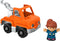 Fisher-Price Little People Toddler Toy Help and Go Tow Truck and Figure for Pretend Play Kids Ages 1+ Years...
