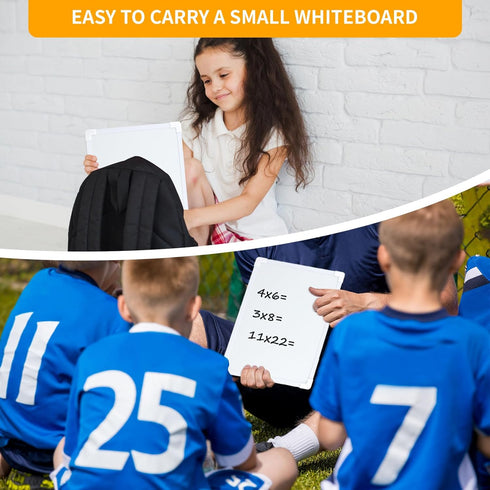 2 PCS Magnetic Small White Board Dry Erase Double-Sided Writing, Small Dry Erase Board 8”x11”, Portable Hangable Mini Whiteboard Small Whiteboard ...