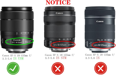 EW-73D Lens Hood Shade for Canon EOS RP for RF 24-105mm F4-7.1 is STM,EF-S 18-135mm f/3.5-5.6 is USM(Not for is or is STM),HUIPUXIANG 67mm Lens Ho...