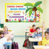 Summer Bulletin Board Summer Classroom Decoration Letter Palm Tree Cutouts Chicka Chicka Boom Boom Bulletin Board for Teachers Students Hawaiian P...