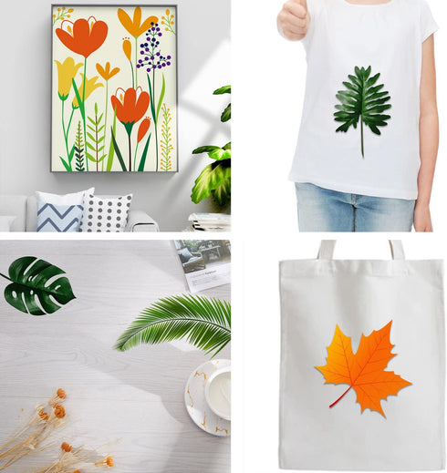20 Pieces Leaf Stencils, Reusable Plant Stencils for Painting on Walls Doors Wood Furniture Home Decor(6X11.7 Inches)...