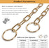 Gold Dog Chain Collar,Heavy Duty Chew Proof Stainless Steel Long Link Fur Saver Dog Training Collar | No-Pull Slip Chain for Small Medium Dogs for...