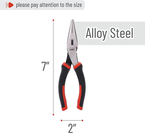 Mr. Pen- Needle Nose Pliers, 6 Inch, Long Nose Pliers, Needle Nose Pliers Tool, Pliers Needle Nose, Long Nose Pliers with Cutter, Wire Wrapping, C...