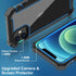 for iPhone 12 Case, iPhone 12 Pro Case,with Screen Protector Heavy Duty Drop Protection, Full Body Rugged Shockproof Tough Protective Phone Cover ...