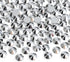Jollin Glue Fix Flatback Rhinestones Glass Diamantes Gems for Nail Art Crafts Decorations Clothes Shoes 6.4mm (ss30 288pcs, Silver)...