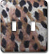 3dRose lsp_7964_2 Leopard Spots Double Toggle Switch, Multicolor...